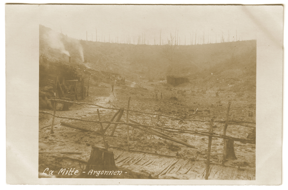 Camp allemand dans le ravin de Fontaine la Mitte