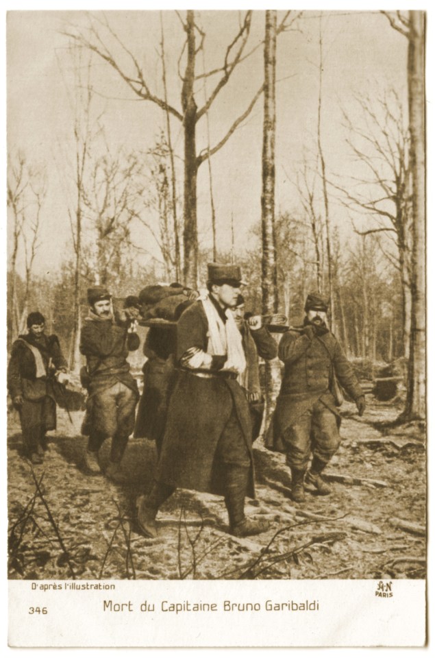 Mort du Capitaine Bruno Garibaldi de la "Légion Garibaldienne"